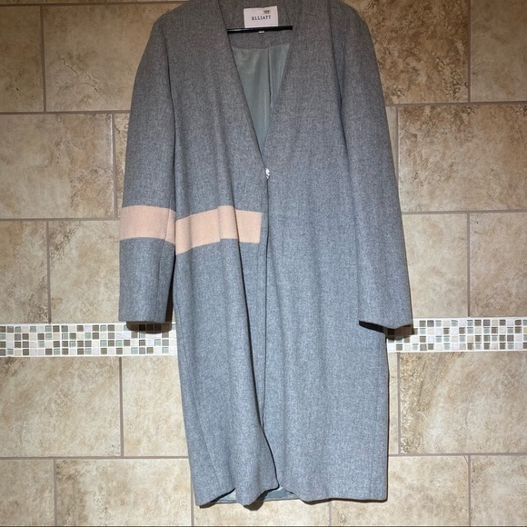 Elliat Oversized V-Neck Slim Fit Wool One Button Jacket L - Picture 3 of 9